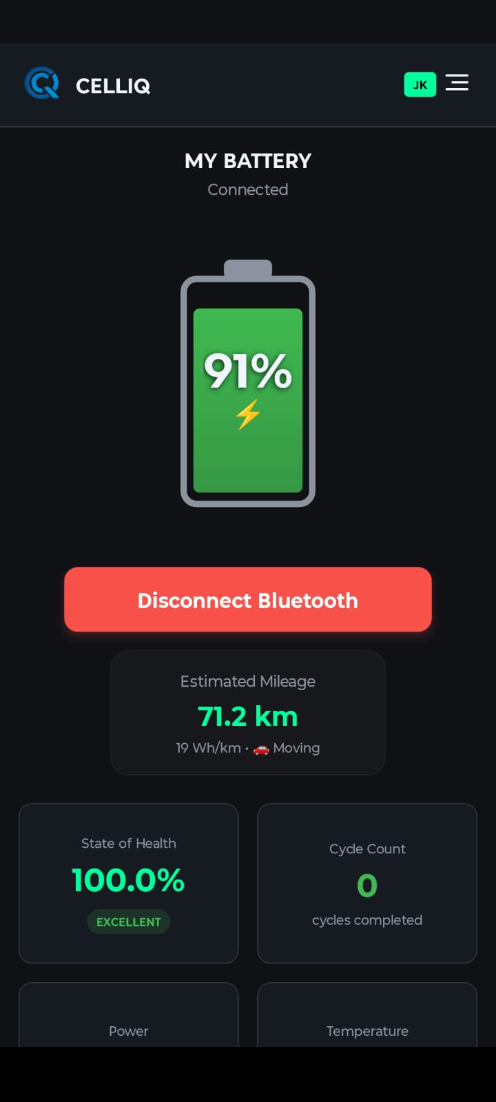 Cell IQ App Dashboard